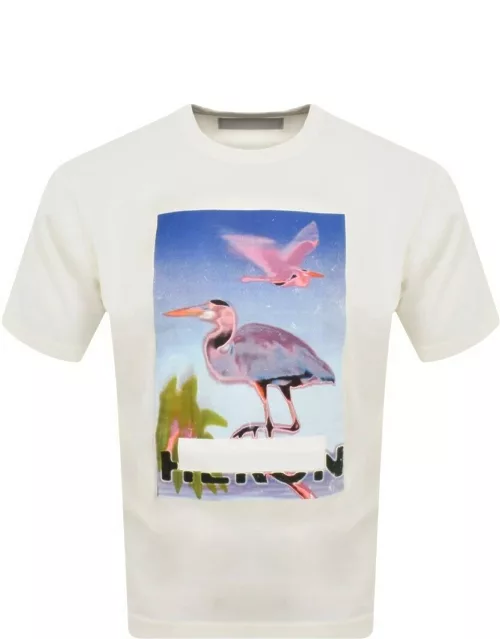 Heron Preston Censored Heron Logo T Shirt Off Whit