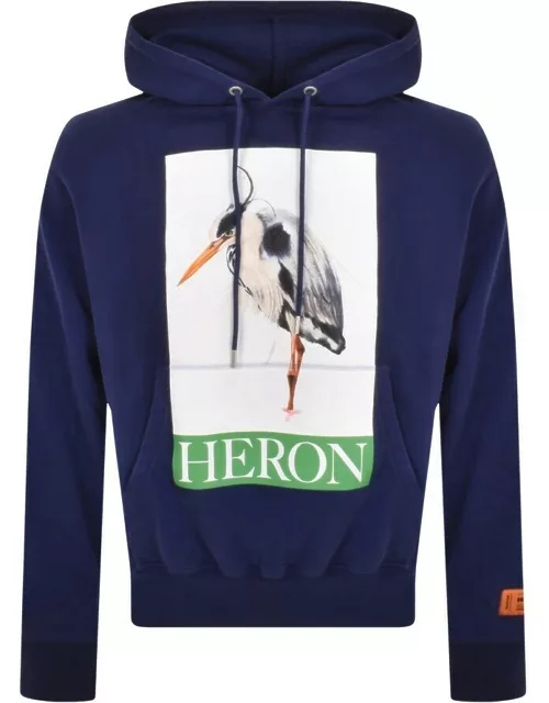 Heron Preston Painted Heron Hoodie Navy