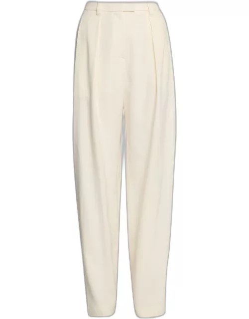 Viscose Wool Pleated Trouser