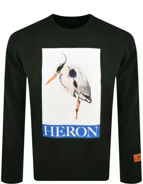Heron Preston Logo Long Sleeve T Shirt Black
