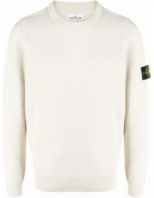 Beige jumper with Compass application