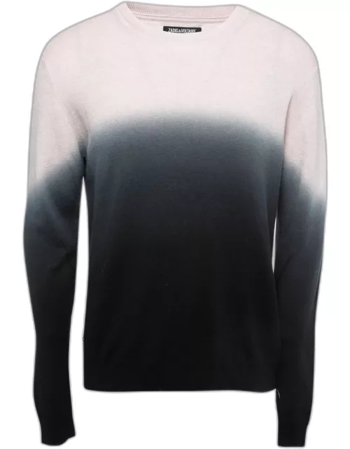 Zadig & Voltaire Pink/Blue Ombre Knit Kennedy Sweater