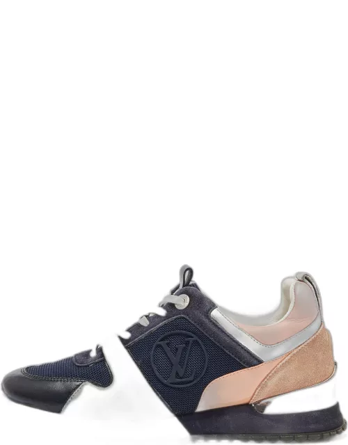 Louis Vuitton Multicolor Suede and Mesh Run Away Sneaker