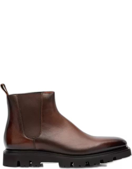 Men's Everard Grained Leather Chelsea Boot
