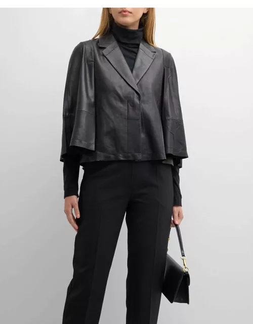 Pippa Single-Button Leather Jacket