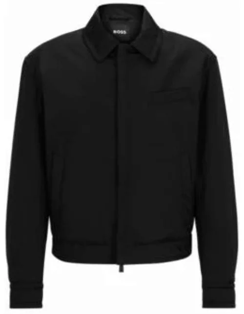 THE CHANGE all-gender relaxed-fit bomber jacket- Black Men's Casual Jacket