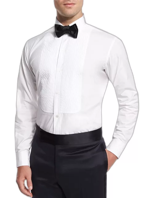 Men's Formal Shirt with Pleated Bib