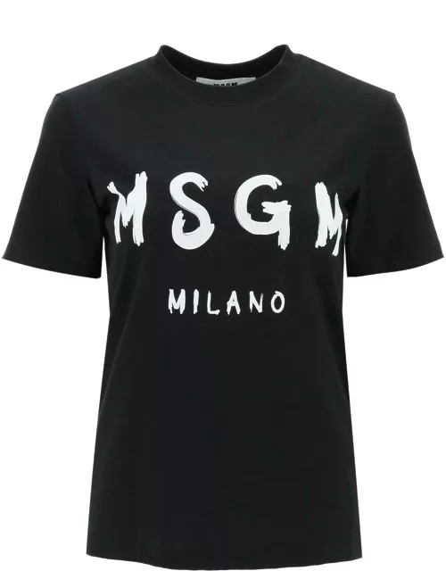 MSGM T-shirt With Brushed Logo