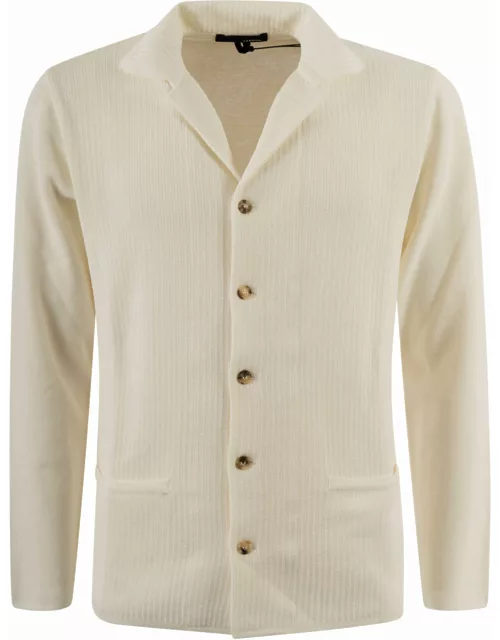 Lardini Stripe Pattern Buttoned Shirt
