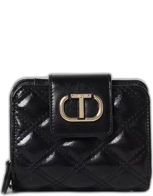 Twinset wallet in quilted synthetic leather
