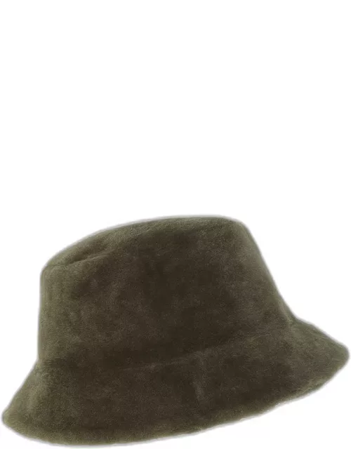 Merino Wool & Shearling Bucket Hat