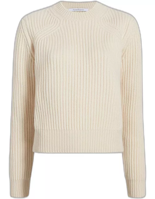 Recycled Cashmere Rib Sweater