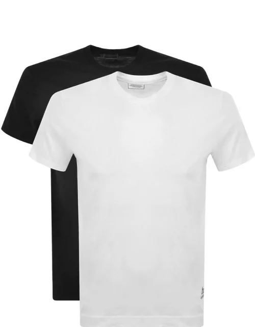 adidas Originals Two Pack T Shirts White