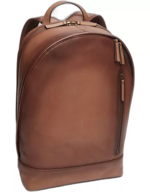 JoS. A. Bank Men's Burnished Leather Backpack, Tan, One