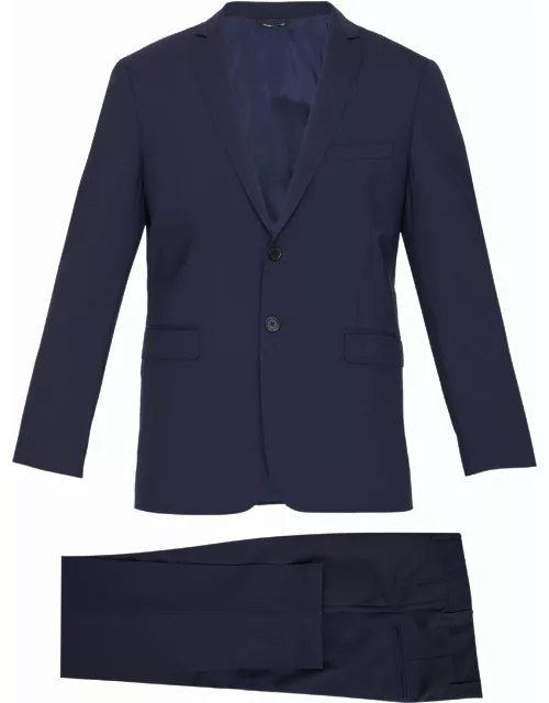 Blue wool twopiece suit