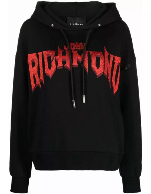 John Richmond Hoodie With Print On Front