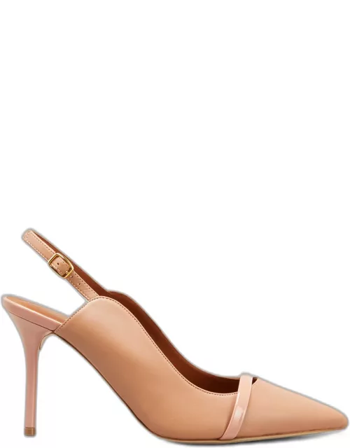 Marion 85mm Leather Slingback Pump