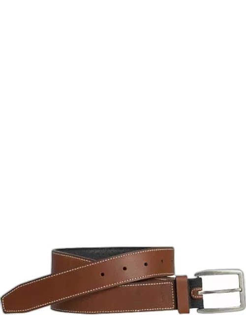 Johnston & Murphy Men's Leather Casual Belt Brown