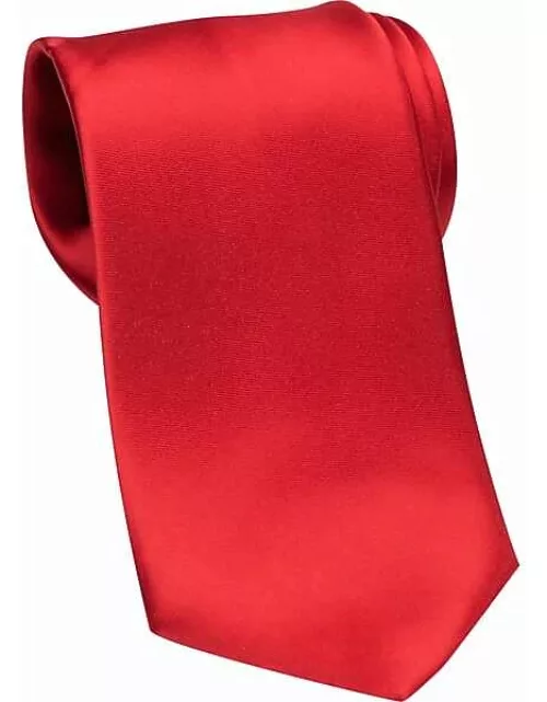 Joseph & Feiss Gold Big & Tall Men's Narrow Washable Tie Red