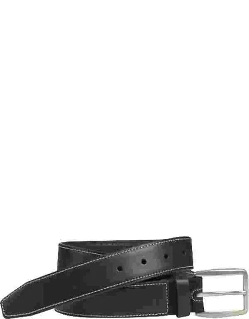 Johnston & Amp; Murphy Men's Johnston & Murphy Leather Casual Belt Black