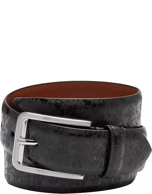 Joseph Abboud Men's Leather Casual Belt Black
