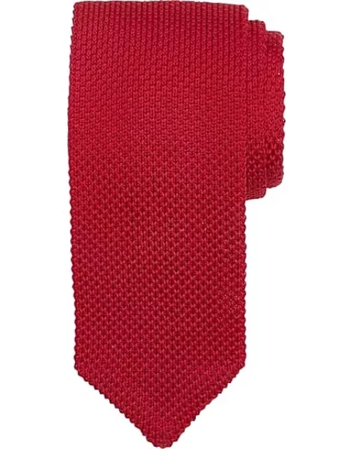Egara Men's Narrow Knit Tie Red