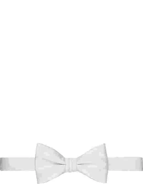 Pronto Uomo Men's Pre-Tied Bow Tie White
