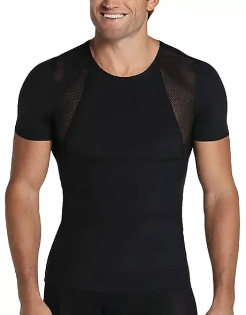 Leo By Leonisa Men's Moderate Compression Shaper Shirt Black