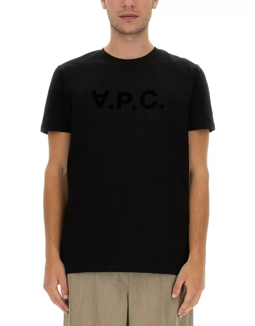 a.p.c. t-shirt with logo