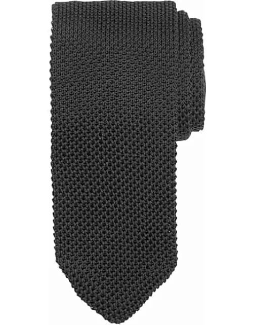 Egara Men's Narrow Knit Tie Charcoa
