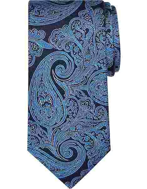 Joseph Abboud Men's Narrow Tie Tonal Paisley Blue