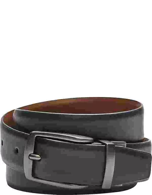 Egara Men's Reversible Leather Belt Black