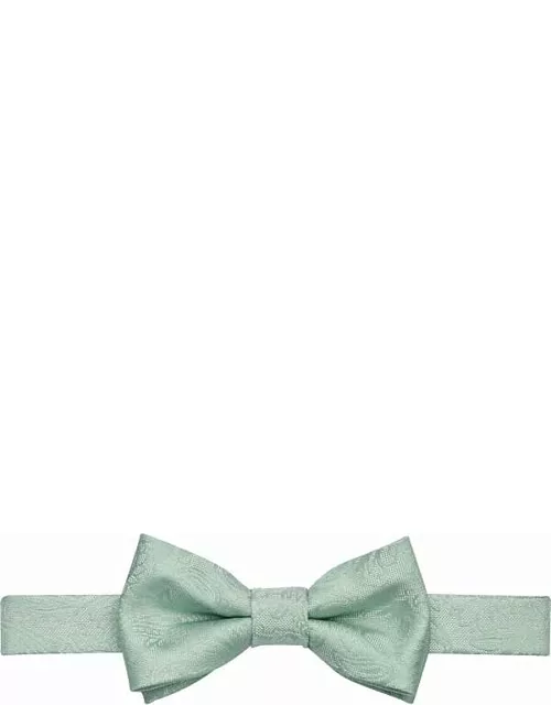 Egara Men's Tonal Paisley Bow Tie Light Green