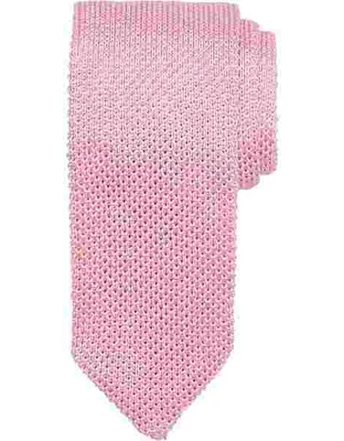 Egara Men's Narrow Knit Tie Pink