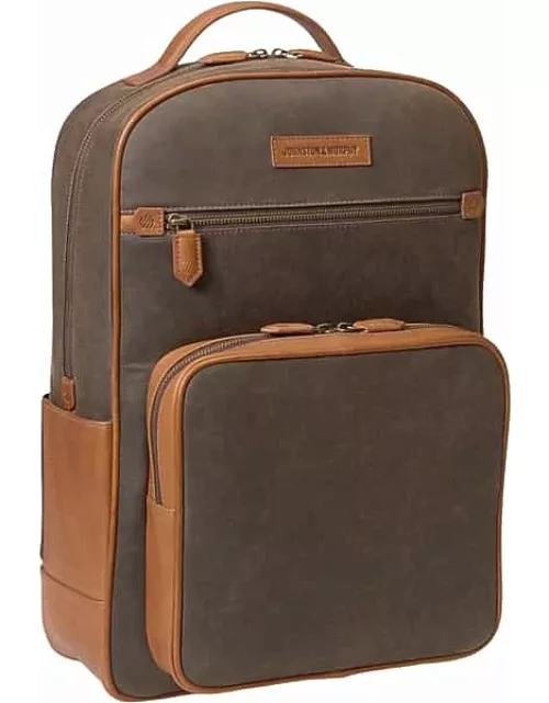 Johnston & Murphy Men's Leather Backpack Brn Antique