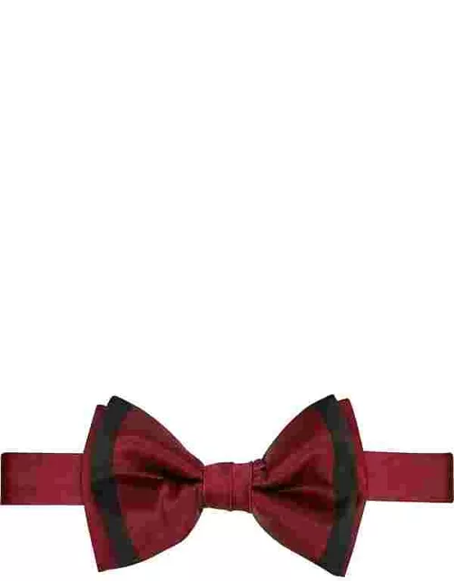Egara Men's Pre-Tied Formal Bow Tie Burgundy