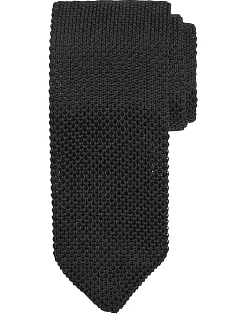 Egara Men's Narrow Knit Tie Black