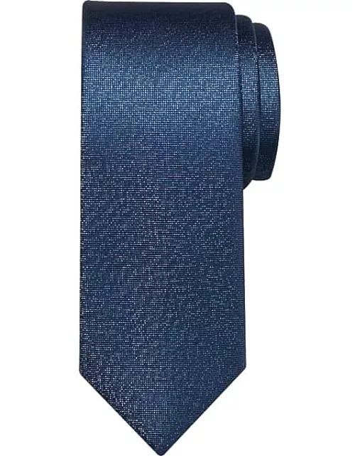 Egara Big & Tall Men's Metallic Narrow Tie Beacon Blue