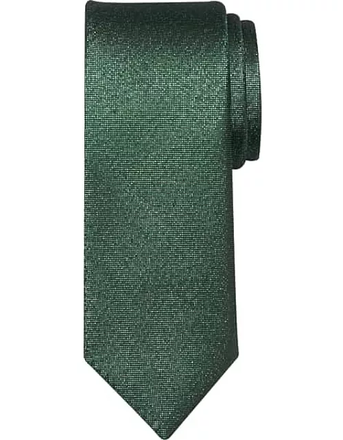 Egara Men's Metallic Narrow Tie Green Gable