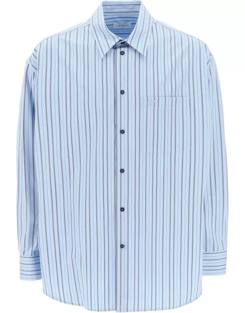 OFF-WHITE striped maxi shirt