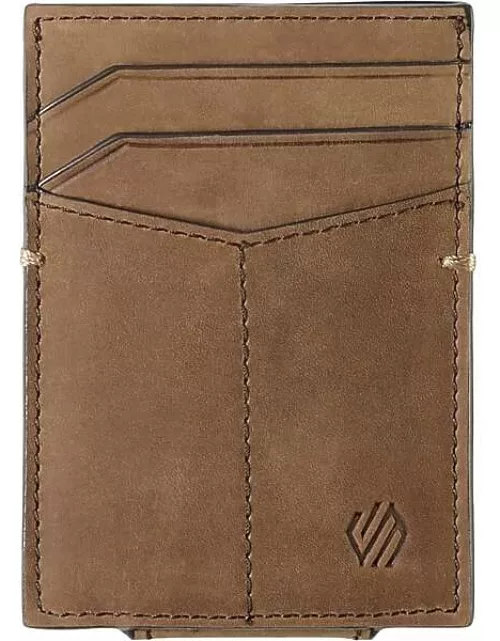 Johnston & Murphy Men's Front Pocket Wallet Brown