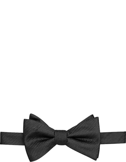 Calvin Klein Men's Textured Pre-Tied Bow Tie Black