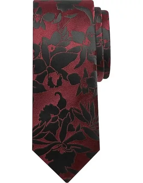 Egara Men's Narrow Tie Burgundy