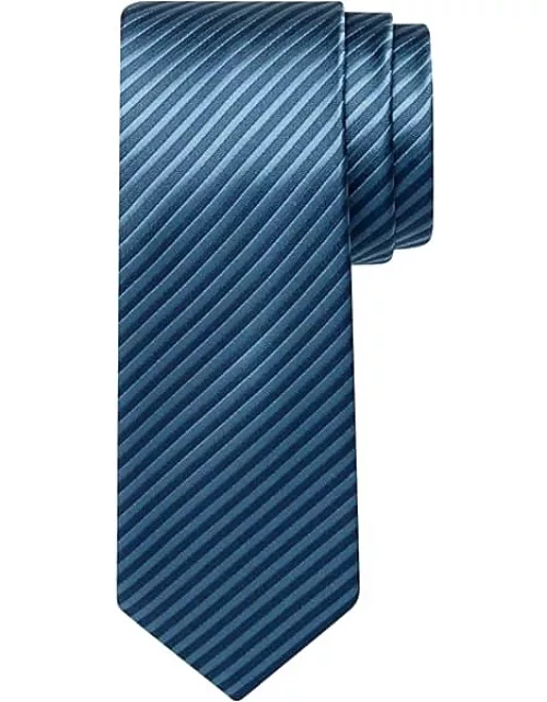 Egara Men's Skinny Tie Blue