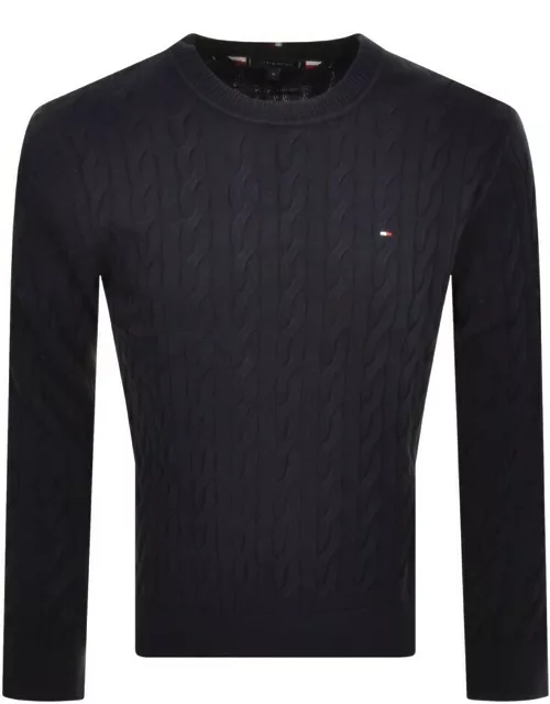 Tommy Hilfiger Cable Knit Jumper Navy