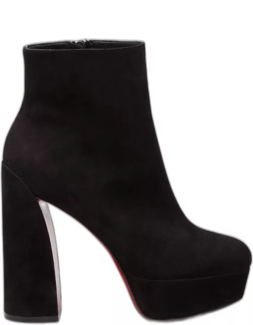 Movida Suede 130mm Red Sole Bootie