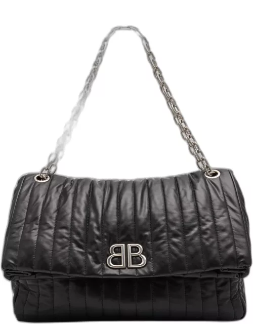 Monaco Large Quilted Chain Shoulder Bag