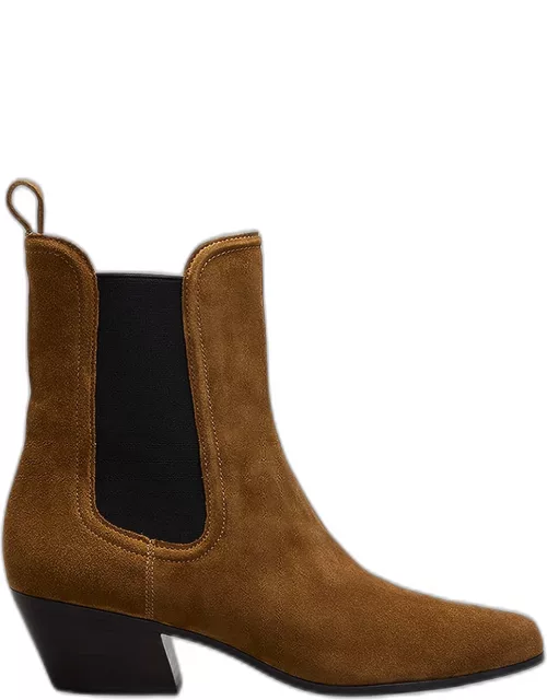Lada Suede Chelsea Ankle Bootie