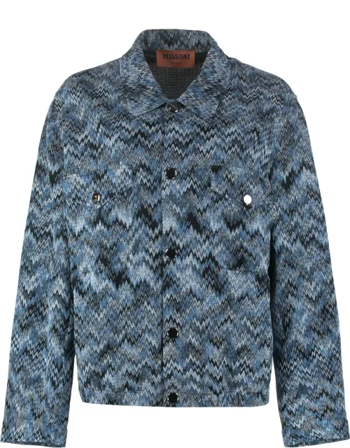 Missoni Chevron Motif Knitted Jacket