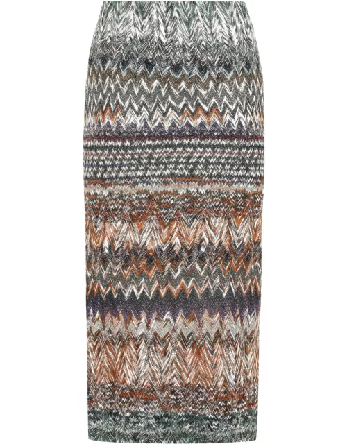 Missoni Chevron Motif Knitted Skirt